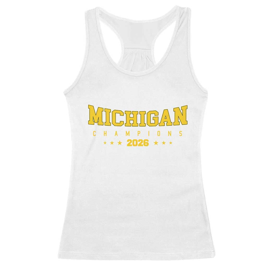 Michigan 2026 Basketball Victory Racerback Tank Top Champions Pride Fan Gift