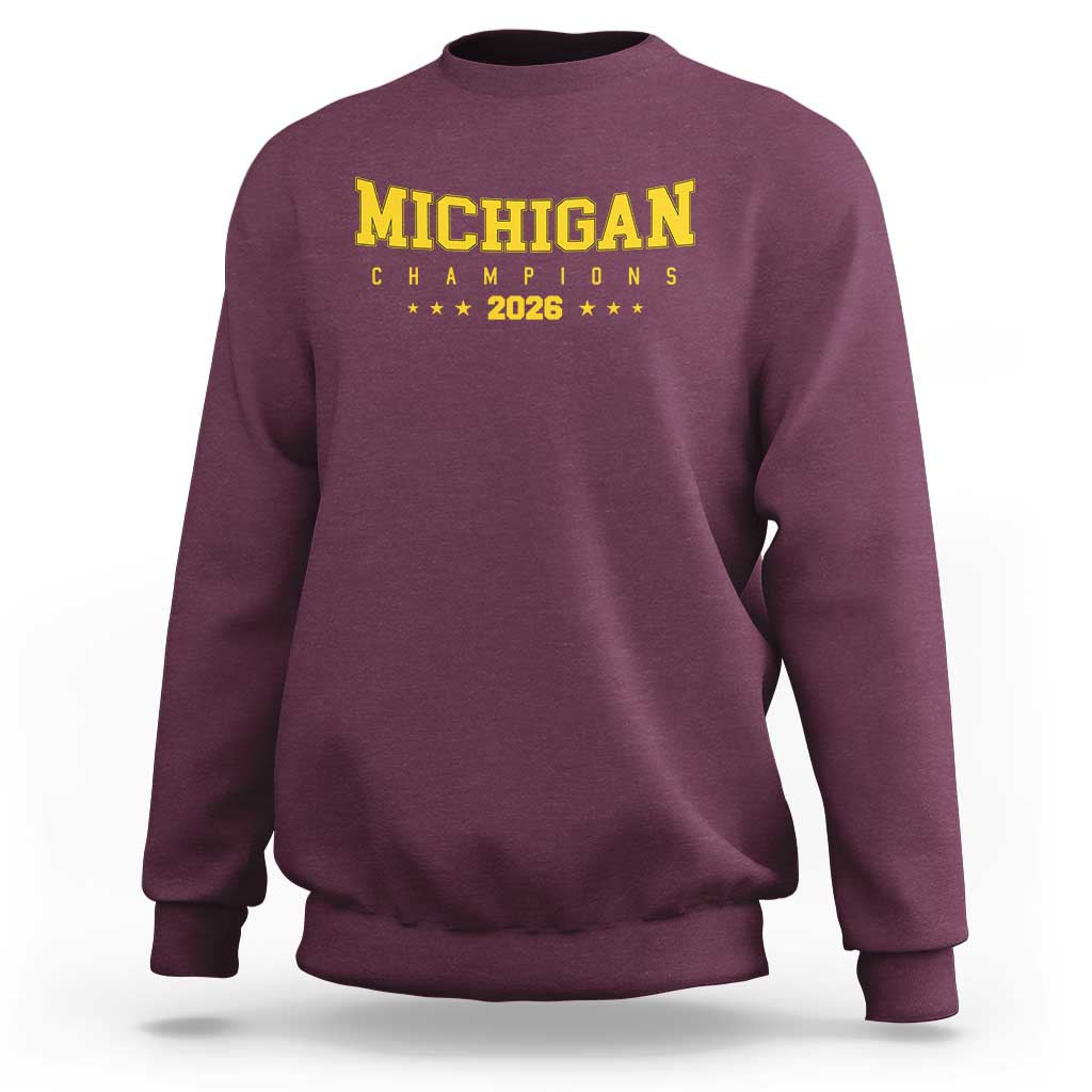 Michigan 2026 Basketball Victory Sweatshirt Champions Pride Fan Gift
