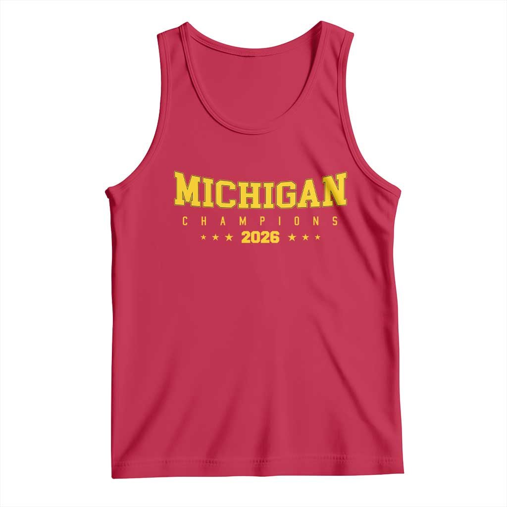 Michigan 2026 Basketball Victory Tank Top Champions Pride Fan Gift