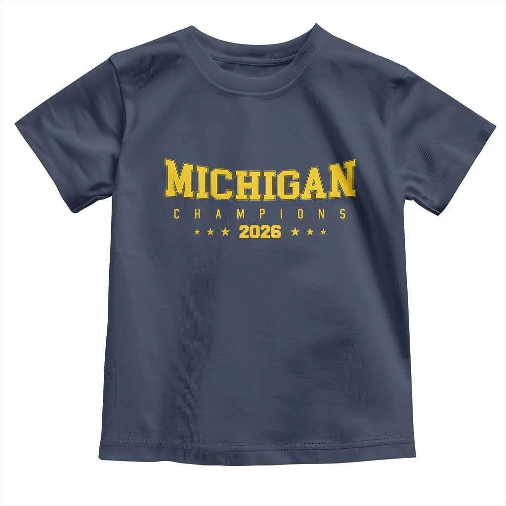 Michigan 2026 Basketball Victory Toddler T Shirt Champions Pride Fan Gift