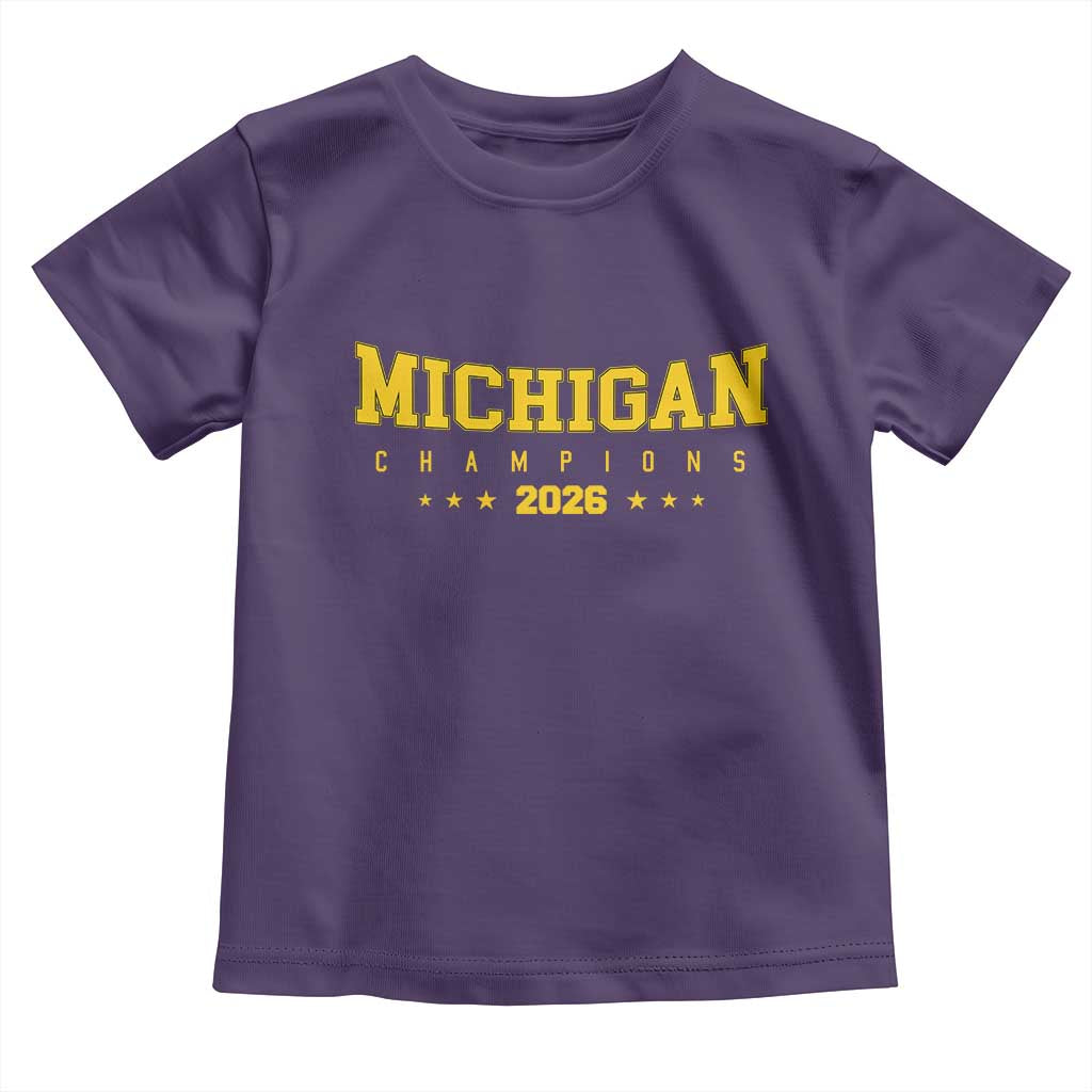 Michigan 2026 Basketball Victory Toddler T Shirt Champions Pride Fan Gift