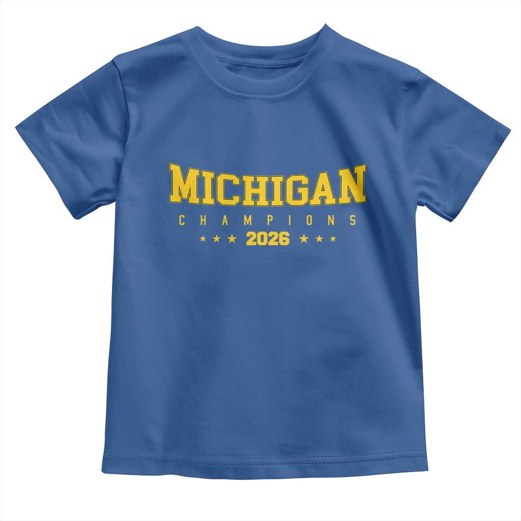 Michigan 2026 Basketball Victory Toddler T Shirt Champions Pride Fan Gift