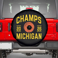 Michigan Hoops Champions Graphic Spare Tire Cover 2026 Basketball Victory Pride