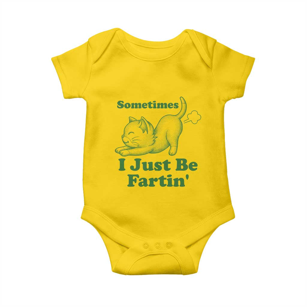 Funny Cat Sometimes I Just Be Fartin Baby Onesie Pet Lover