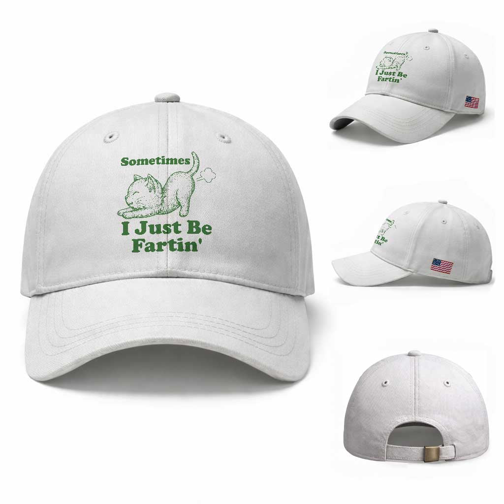 Funny Cat Sometimes I Just Be Fartin Baseball Cap Pet Lover