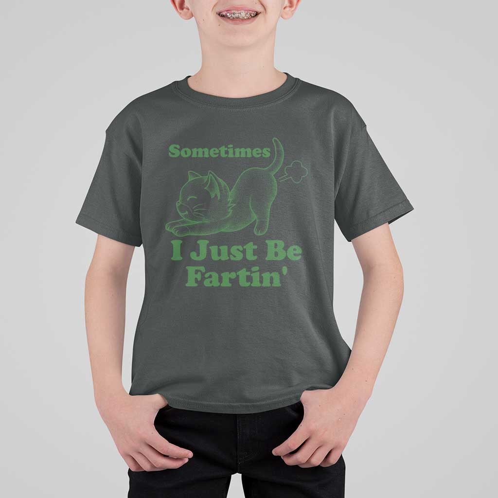 Funny Cat Sometimes I Just Be Fartin T Shirt For Kid Pet Lover