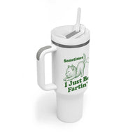 Funny Cat Sometimes I Just Be Fartin Tumbler With Handle Pet Lover