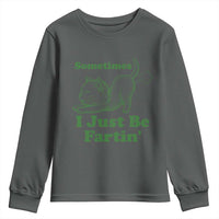 Funny Cat Sometimes I Just Be Fartin Youth Sweatshirt Pet Lover
