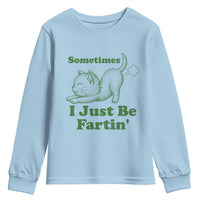 Funny Cat Sometimes I Just Be Fartin Youth Sweatshirt Pet Lover