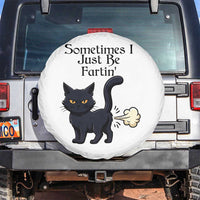 Funny Black Cat Bathroom Humor Spare Tire Cover Sometimes I Just Be Fartin
