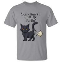Funny Black Cat Bathroom Humor T Shirt Sometimes I Just Be Fartin