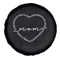 Mothers Day Mom Quotes Spare Tire Cover Heart Shape Loving Typography Gift