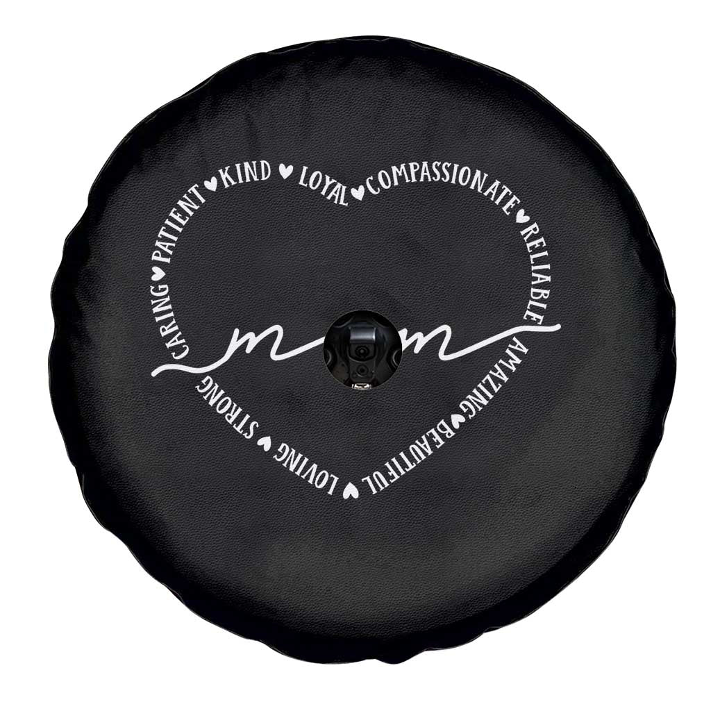 Mothers Day Mom Quotes Spare Tire Cover Heart Shape Loving Typography Gift