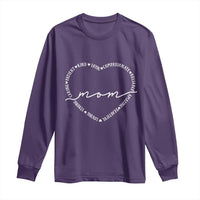 Mothers Day Mom Quotes Long Sleeve Shirt Heart Shape Loving Typography Gift
