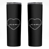 Mothers Day Mom Quotes Skinny Tumbler Heart Shape Loving Typography Gift
