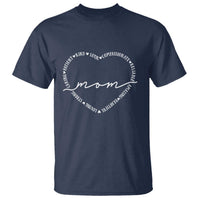Mothers Day Mom Quotes T Shirt Heart Shape Loving Typography Gift