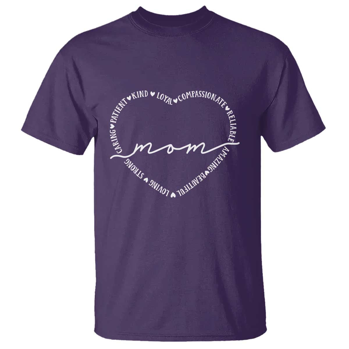 Mothers Day Mom Quotes T Shirt Heart Shape Loving Typography Gift