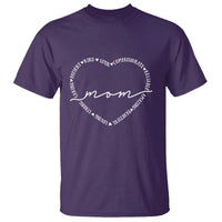 Mothers Day Mom Quotes T Shirt Heart Shape Loving Typography Gift