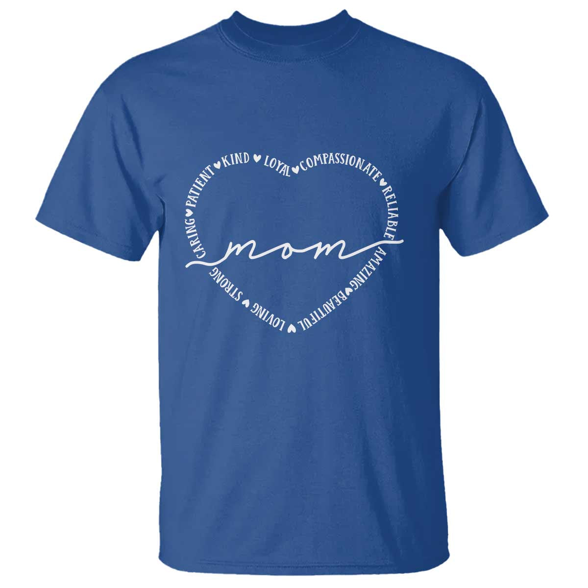 Mothers Day Mom Quotes T Shirt Heart Shape Loving Typography Gift