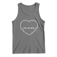 Mothers Day Mom Quotes Tank Top Heart Shape Loving Typography Gift