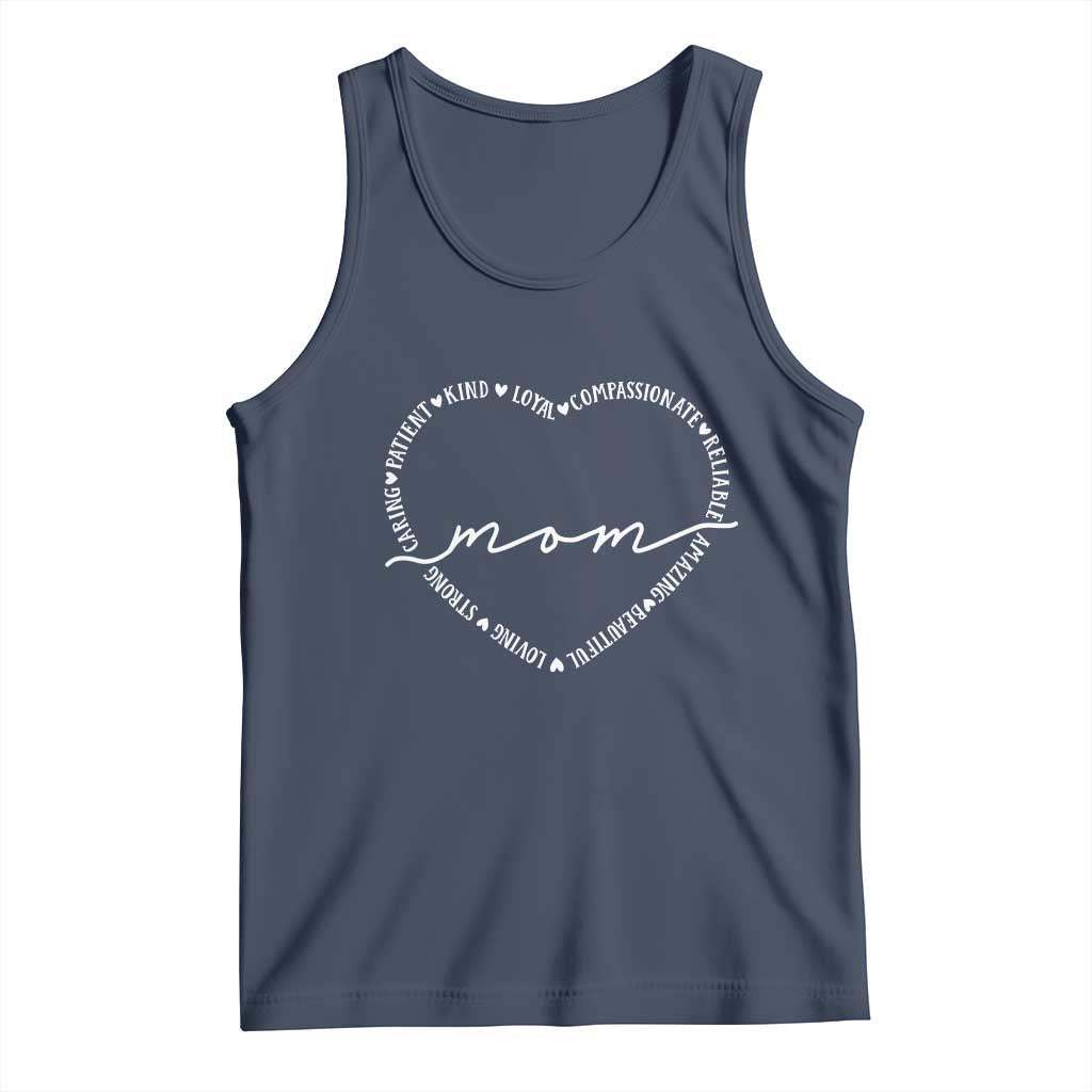 Mothers Day Mom Quotes Tank Top Heart Shape Loving Typography Gift