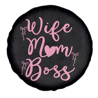 Funny Wife Mom Boss Spare Tire Cover Girly Pink Bows Mothers Day Gift