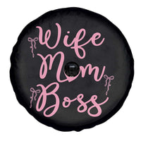 Funny Wife Mom Boss Spare Tire Cover Girly Pink Bows Mothers Day Gift