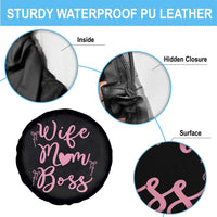 Funny Wife Mom Boss Spare Tire Cover Girly Pink Bows Mothers Day Gift