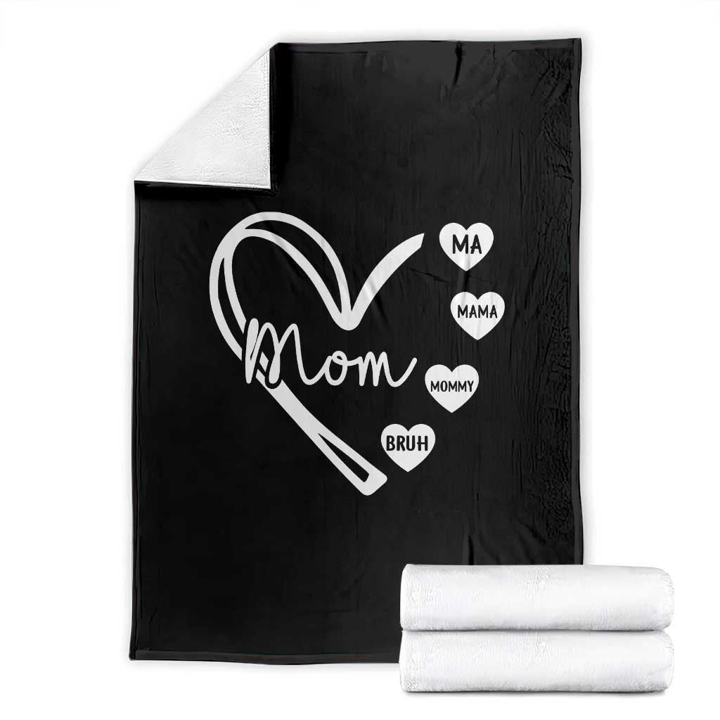 Mama Mommy Mom Bruh Throw Blanket Mothers Day Humor Gift