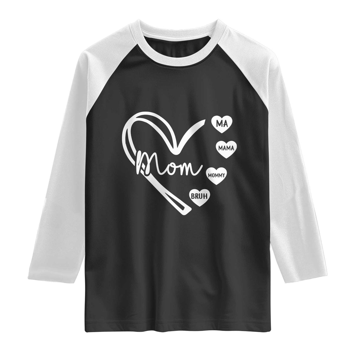 Mama Mommy Mom Bruh Raglan Shirt Mothers Day Humor Gift