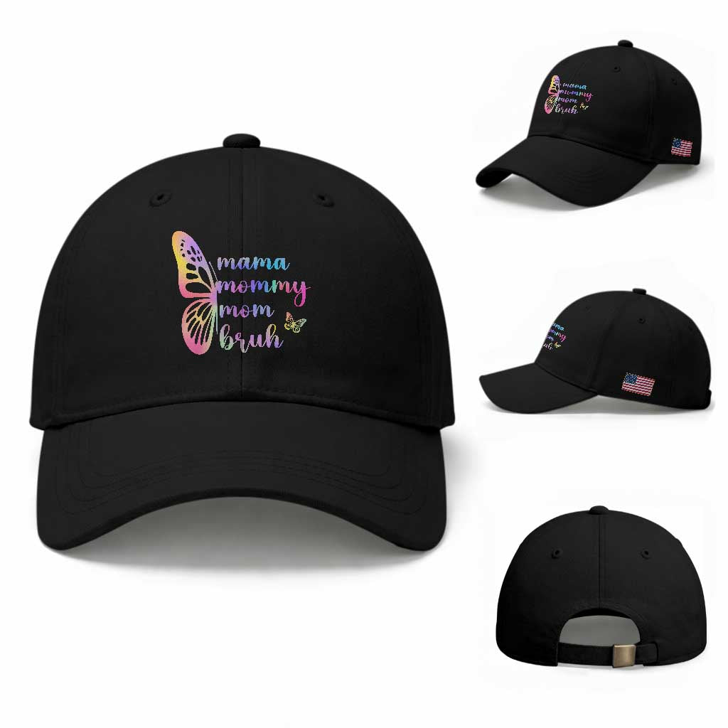 Funny Mom Saying Gift Baseball Cap Mama Mommy Mom Bruh