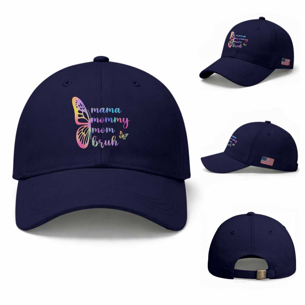 Funny Mom Saying Gift Baseball Cap Mama Mommy Mom Bruh