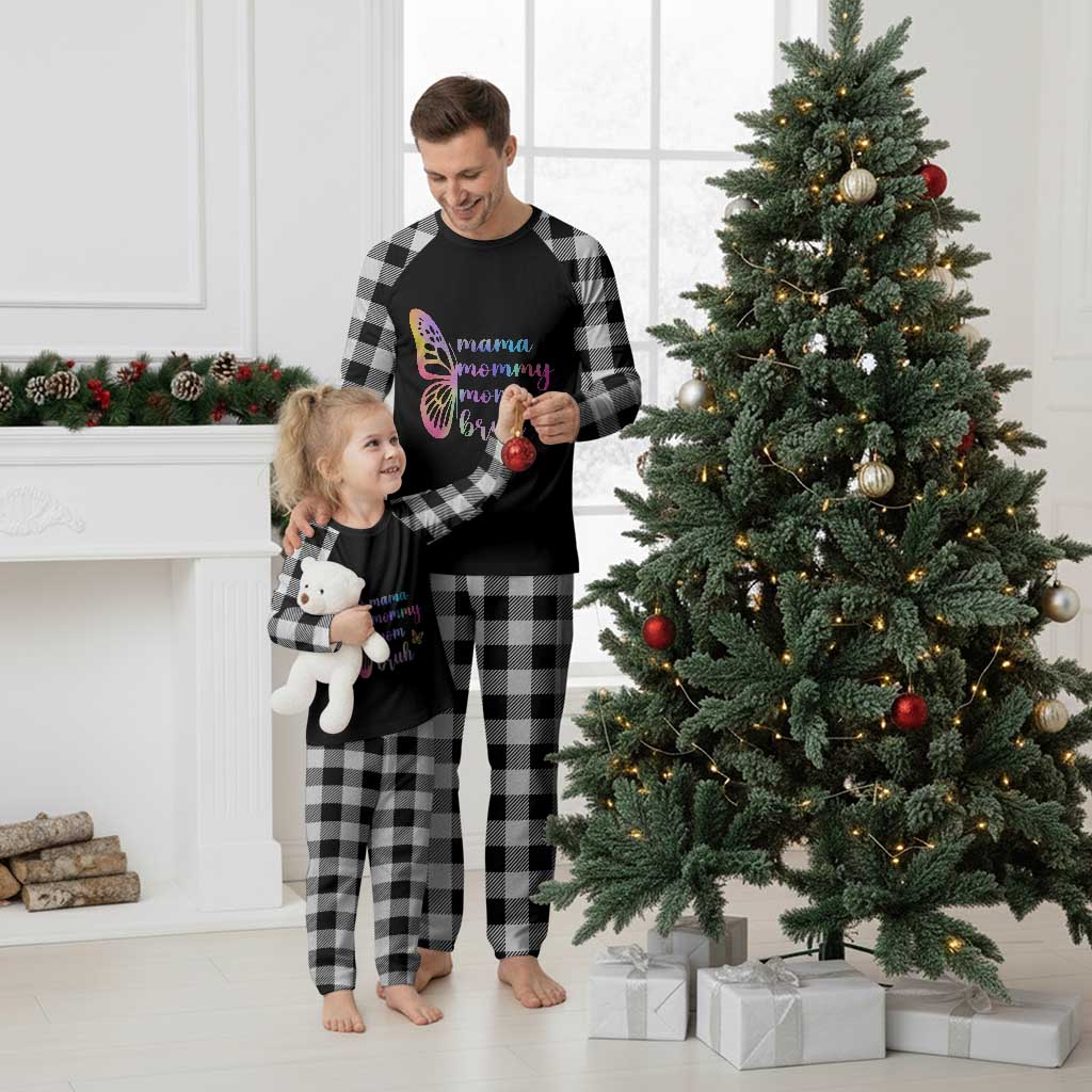 Funny Mom Saying Gift Plaid Pajama Set Mama Mommy Mom Bruh