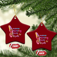 Funny Mom Saying Gift Ceramic Ornament Mama Mommy Mom Bruh