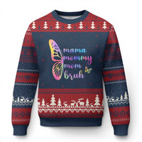Funny Mom Saying Gift Ugly Christmas Sweater Mama Mommy Mom Bruh