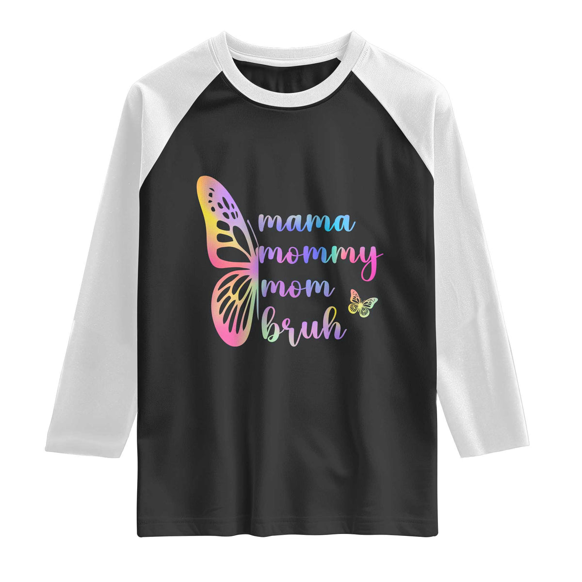 Funny Mom Saying Gift Raglan Shirt Mama Mommy Mom Bruh
