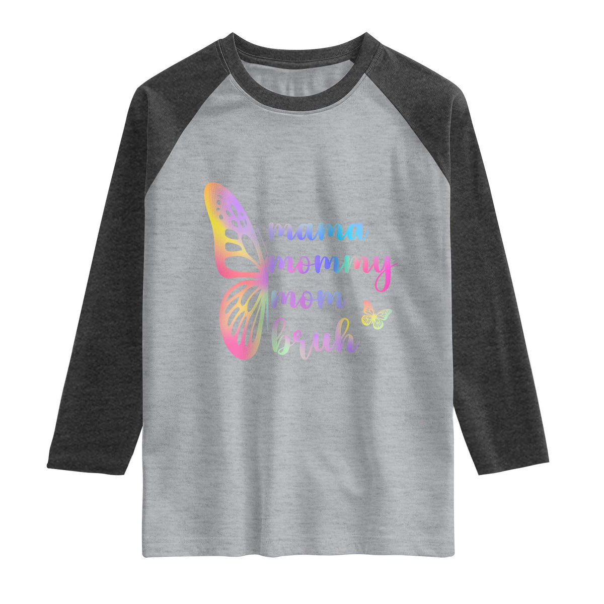Funny Mom Saying Gift Raglan Shirt Mama Mommy Mom Bruh