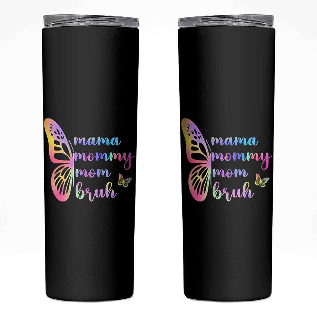Funny Mom Saying Gift Skinny Tumbler Mama Mommy Mom Bruh