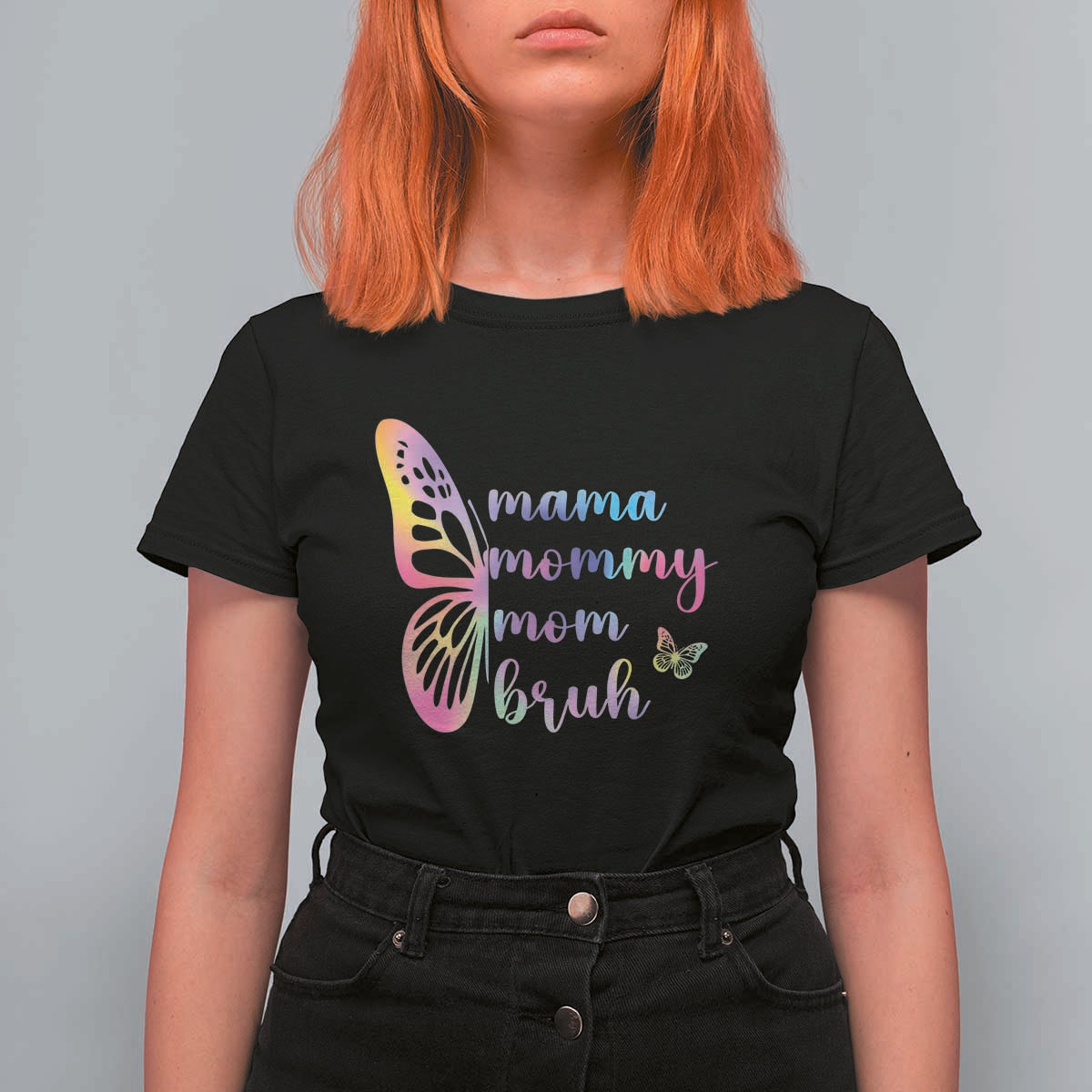 Funny Mom Saying Gift T Shirt For Women Mama Mommy Mom Bruh