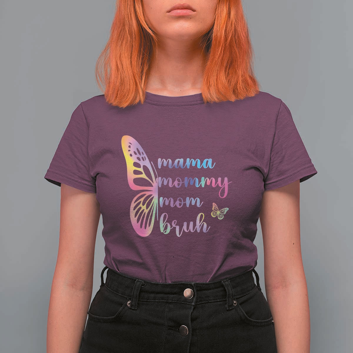Funny Mom Saying Gift T Shirt For Women Mama Mommy Mom Bruh