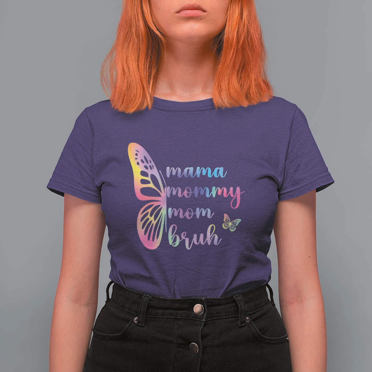 Funny Mom Saying Gift T Shirt For Women Mama Mommy Mom Bruh