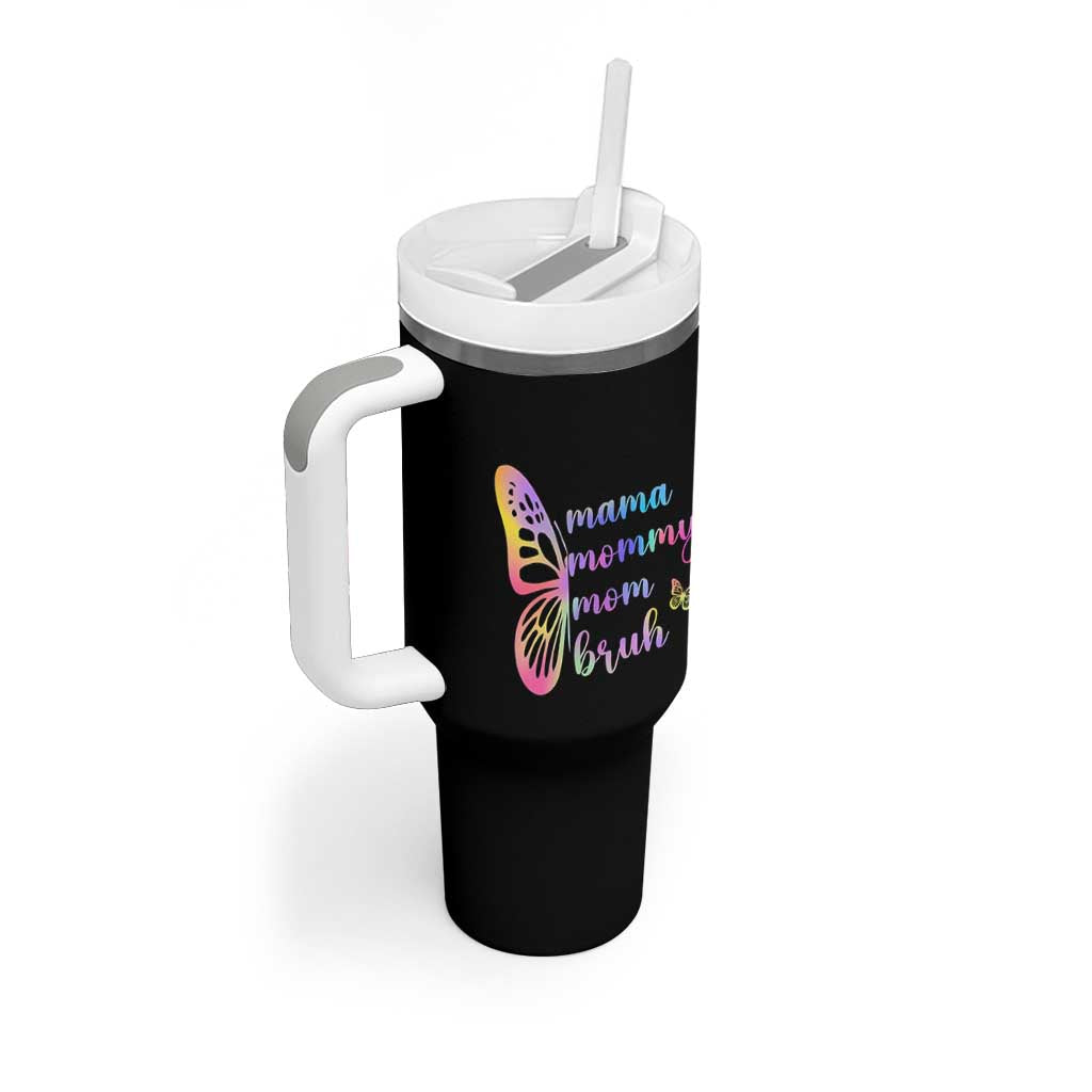 Funny Mom Saying Gift Tumbler With Handle Mama Mommy Mom Bruh