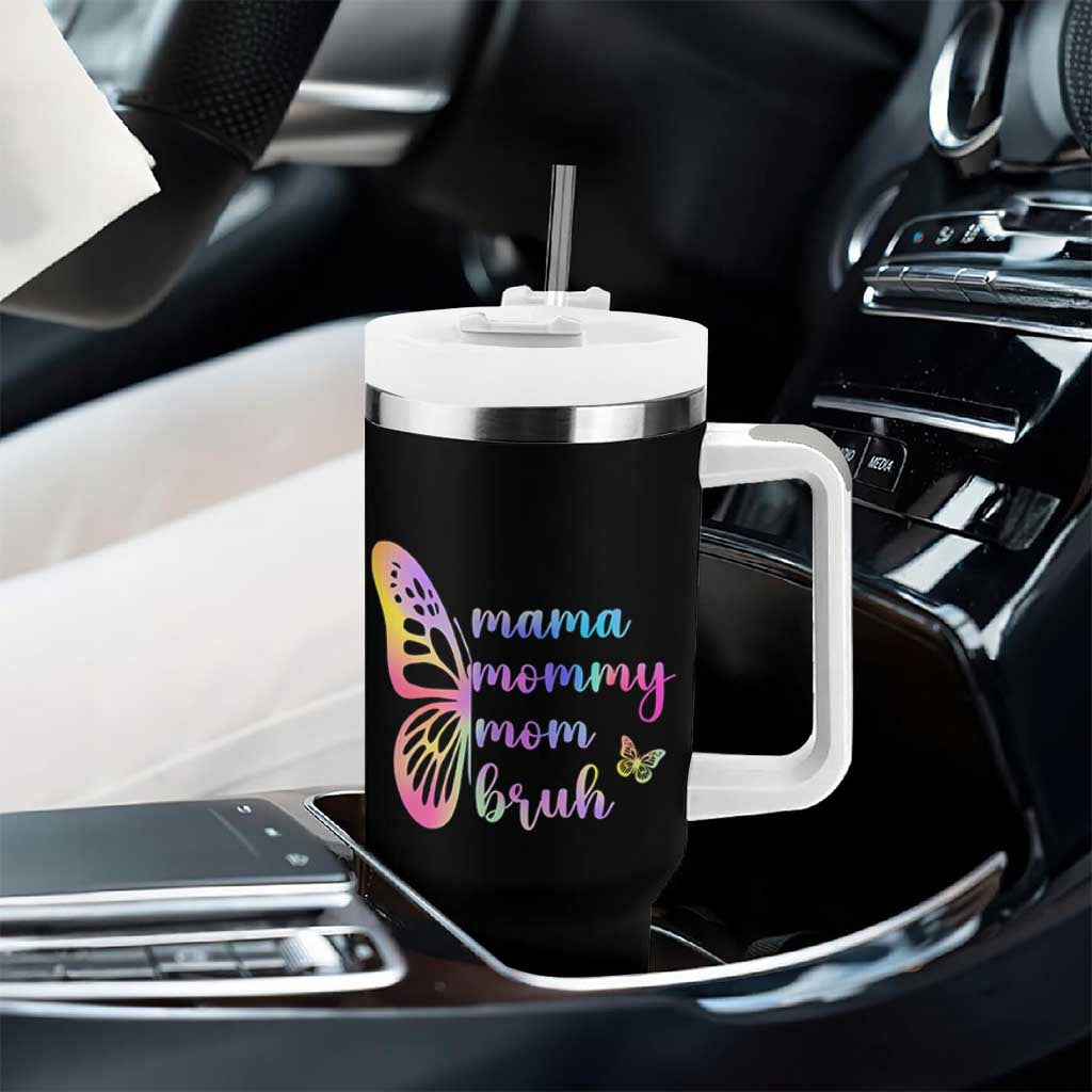 Funny Mom Saying Gift Tumbler With Handle Mama Mommy Mom Bruh