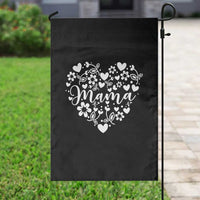 Floral Mama Heart Graphic Garden Flag Mothers Day Flower Gift