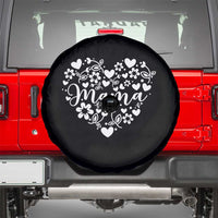 Floral Mama Heart Graphic Spare Tire Cover Mothers Day Flower Gift