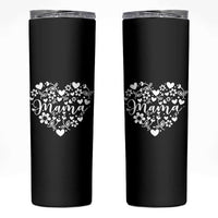Floral Mama Heart Graphic Skinny Tumbler Mothers Day Flower Gift