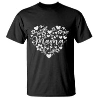 Floral Mama Heart Graphic T Shirt Mothers Day Flower Gift
