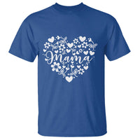 Floral Mama Heart Graphic T Shirt Mothers Day Flower Gift