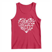 Floral Mama Heart Graphic Tank Top Mothers Day Flower Gift