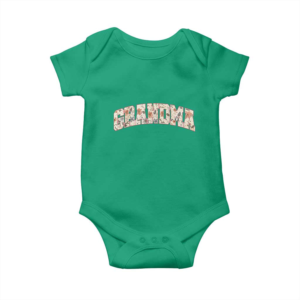 Vintage Floral Grandma Baby Onesie Mothers Day Gift Idea